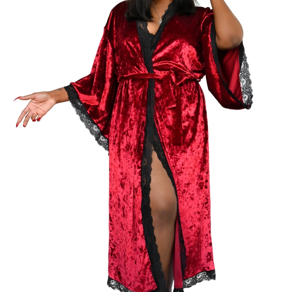 NWT Foxblood Bathory Robe - Red Velvet